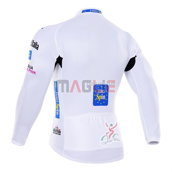 Maglia Tour de Italia manica lunga 2016 bianco e blu